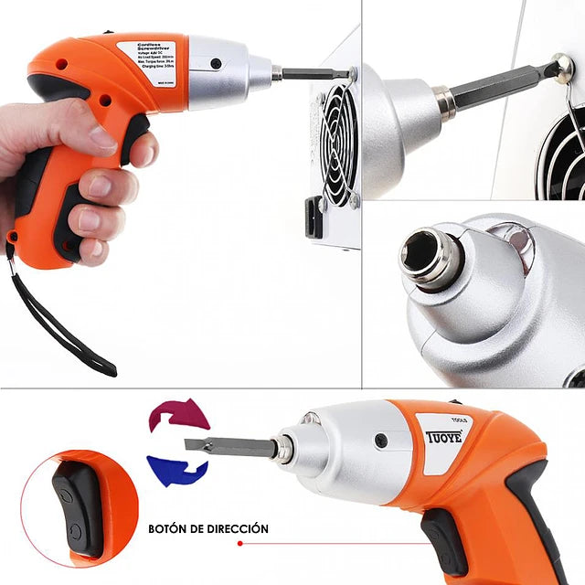 KIT DE TALADRO DESTORNILLADOR ELECTRICO