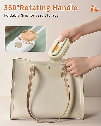 3-en-1 Cepillo con Vapor para mascotas