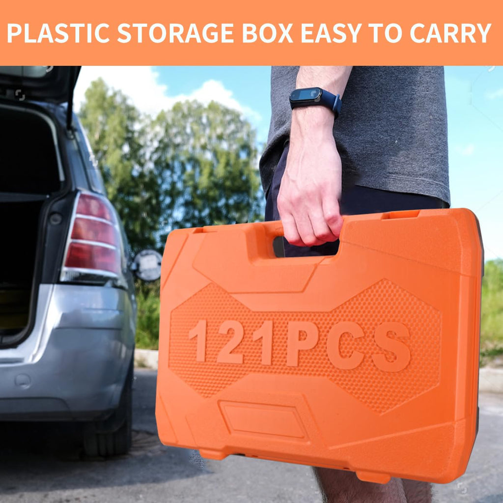 🧰MEGASET 121🛠️ -KIT DE HERRAMIENTAS DE 121 PIEZAS